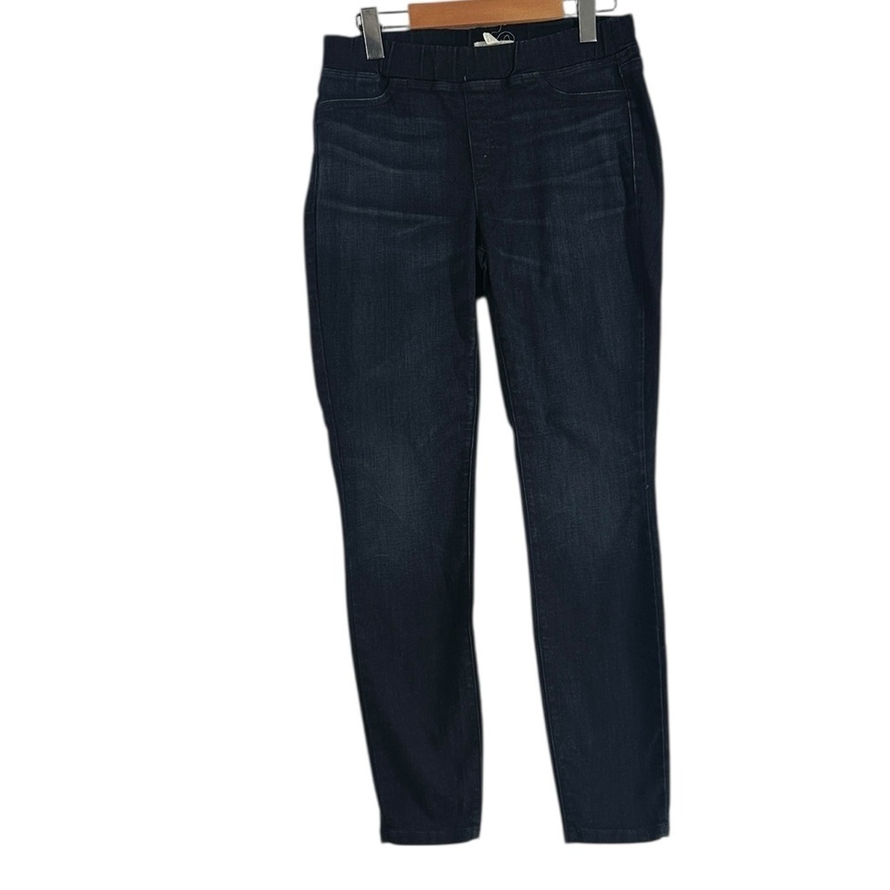 Eileen Fisher pull on jeans stretch Indigo denim comfort luxury sz xs